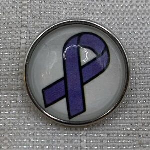 PURPLE - Snap Button Charm - 18mm/20mm